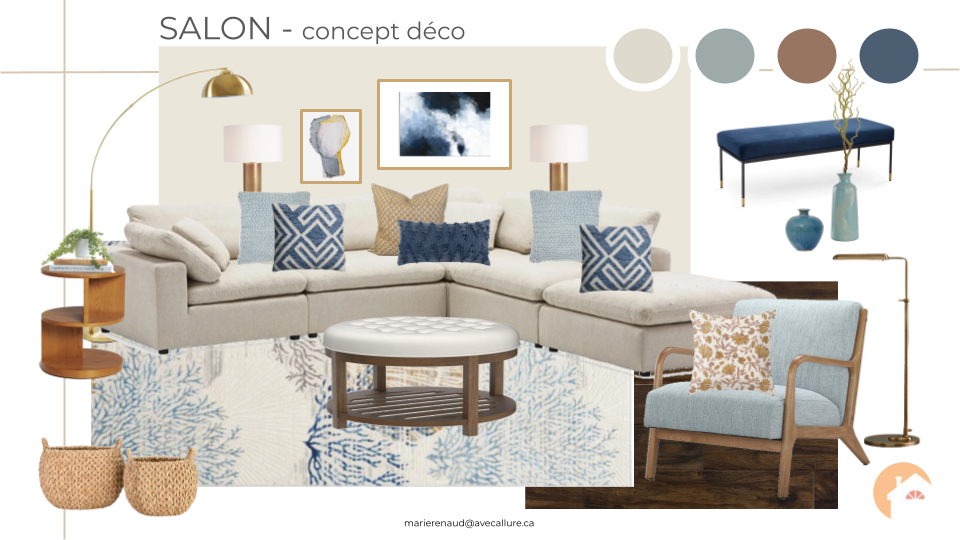 Salon concept déco bord ed mer