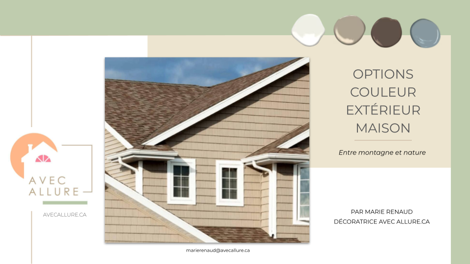 Consultation couleur extérieur maison style transitionnel document guide 
